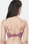 Amante Padded Wired Demi Coverage Super Support Bra - Messa Rose — thumbnail 2